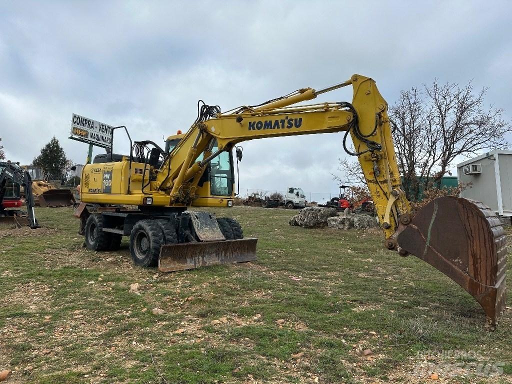 Komatsu PW 160-7E0 Kolová rýpadla