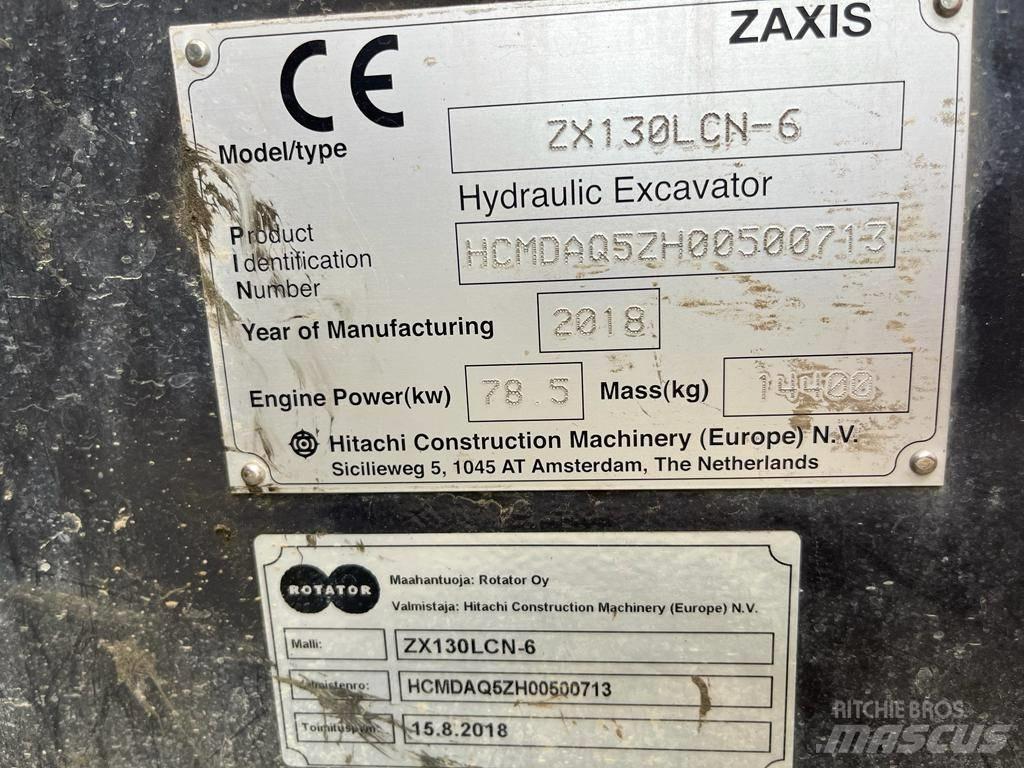Hitachi ZX130LCN-6 Pásová rýpadla