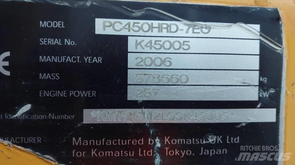 Komatsu PC450HRD-7E0 Demoliční rýpadla
