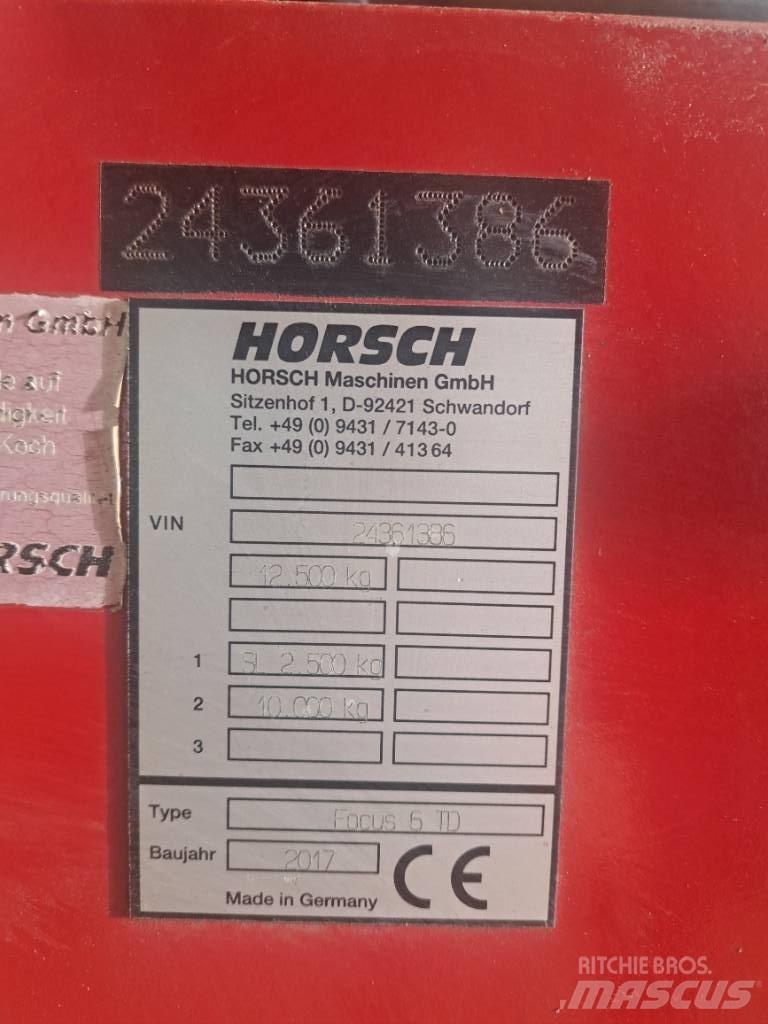 Horsch Focus 6 TD Mechanické secí stroje