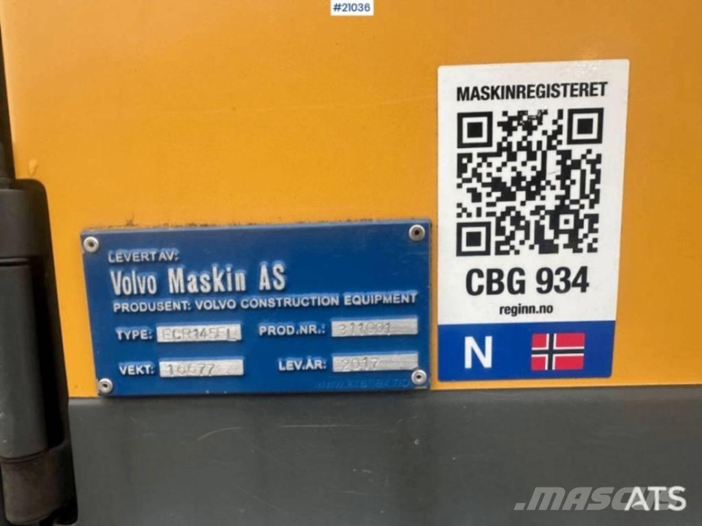 Volvo ECR 145 Pásová rýpadla