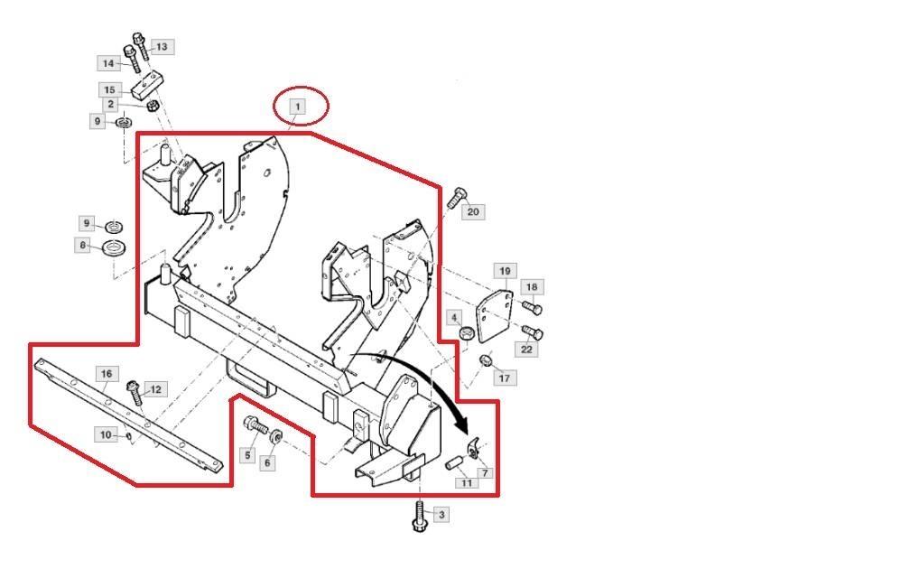 John Deere AXE10820 Příslušenství strojů na seno a píci