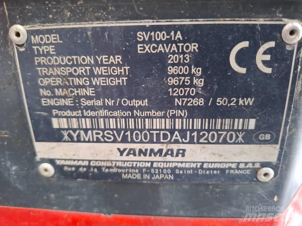 Yanmar SV100-1A Midi rýpadla 7t - 12t