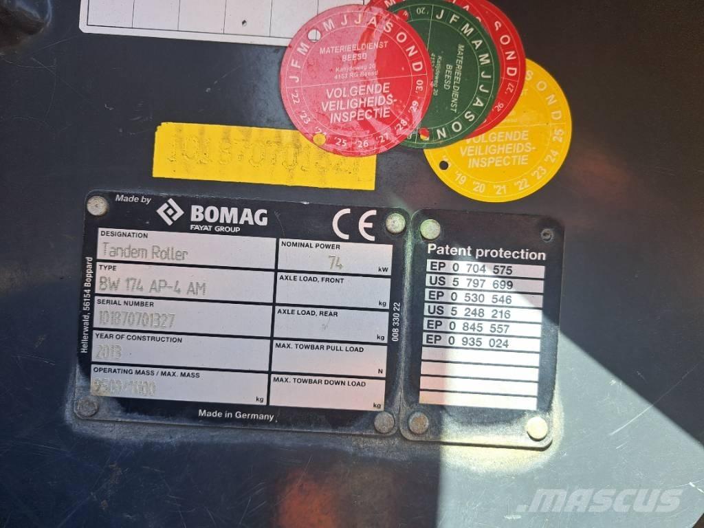 Bomag BW174 AP-4 AM Tandemové válce