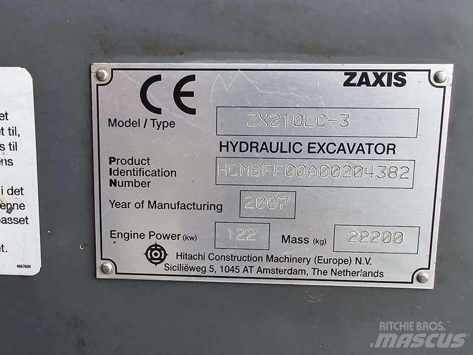 Hitachi ZX 210 LC-3 Pásová rýpadla