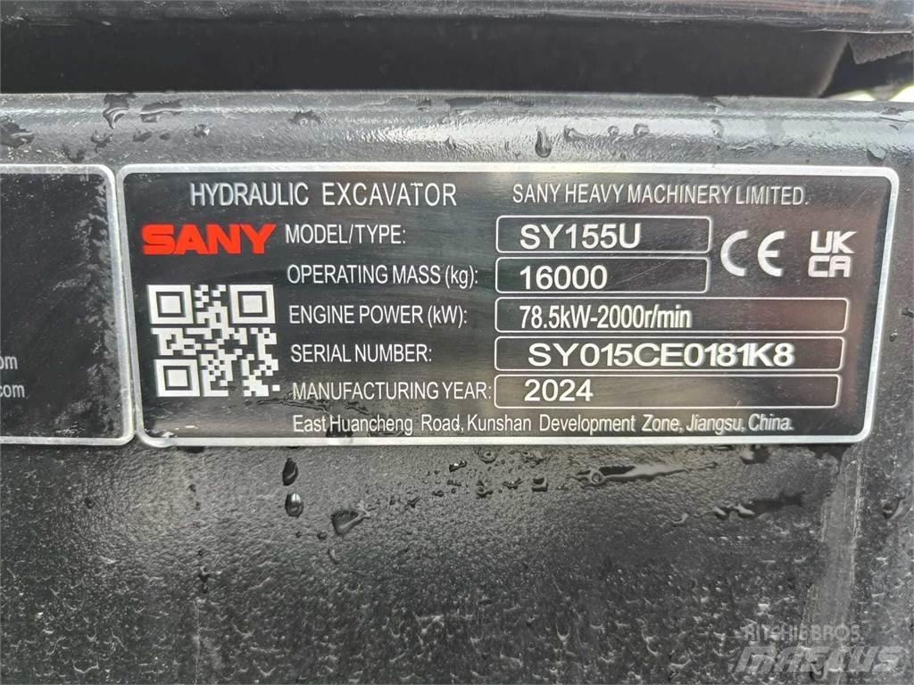 Sany SY155U Pásová rýpadla