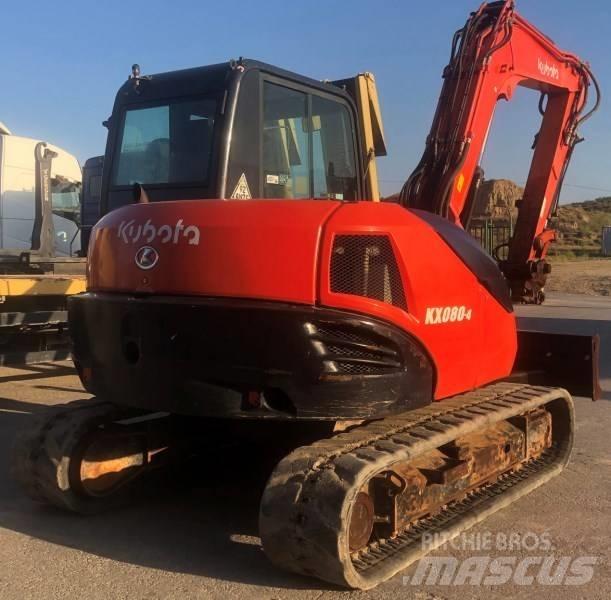 Kubota KX 080-4 Midi rýpadla 7t - 12t