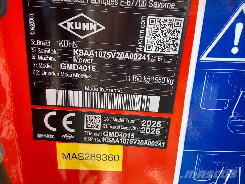 Kuhn GMD4015 Kondicionér žacího stroje