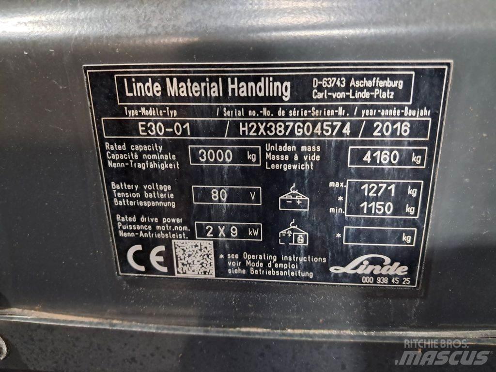 Linde E30-01 Akumulátorové vozíky