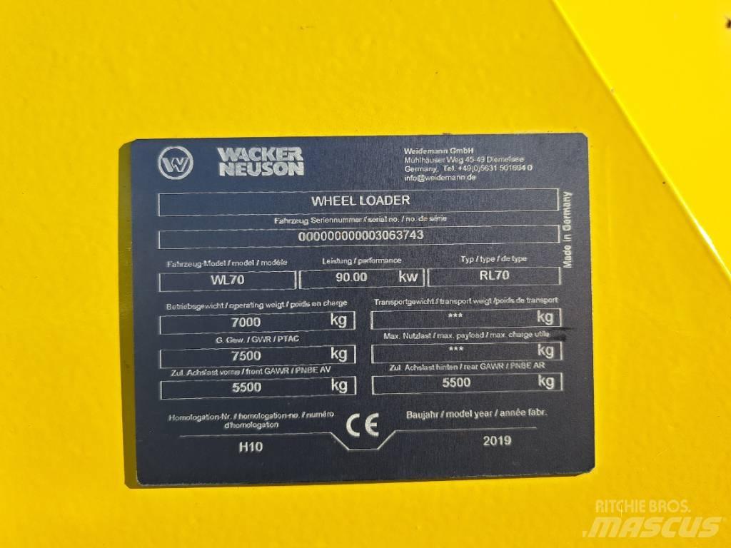 Wacker Neuson WL70 Kolové nakladače