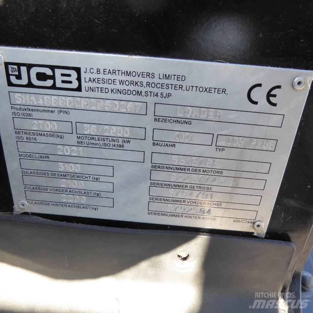 JCB 403 plus Kolové nakladače