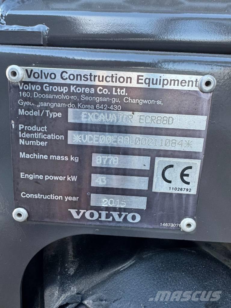 Volvo ECR 88 D Midi rýpadla 7t - 12t