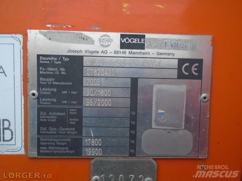 Vögele Super 1600 Finišery