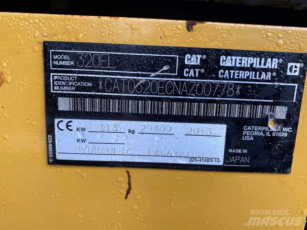 CAT 320 EL Pásová rýpadla