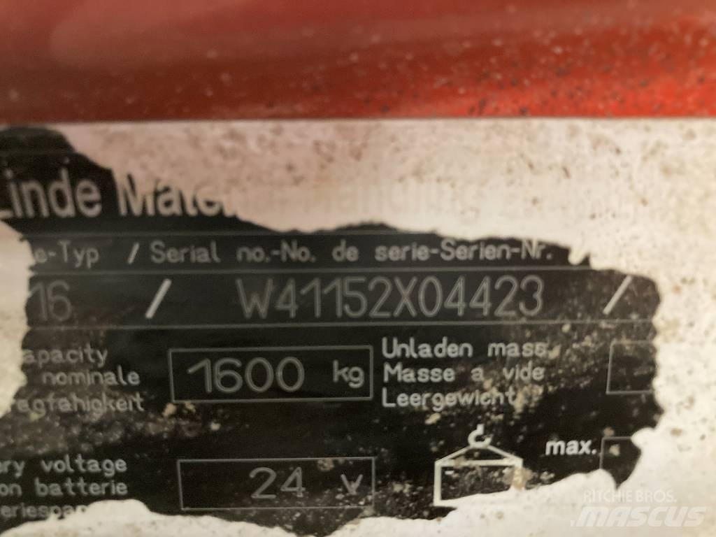 Linde T16/1152 Nízkozdvižný vozík