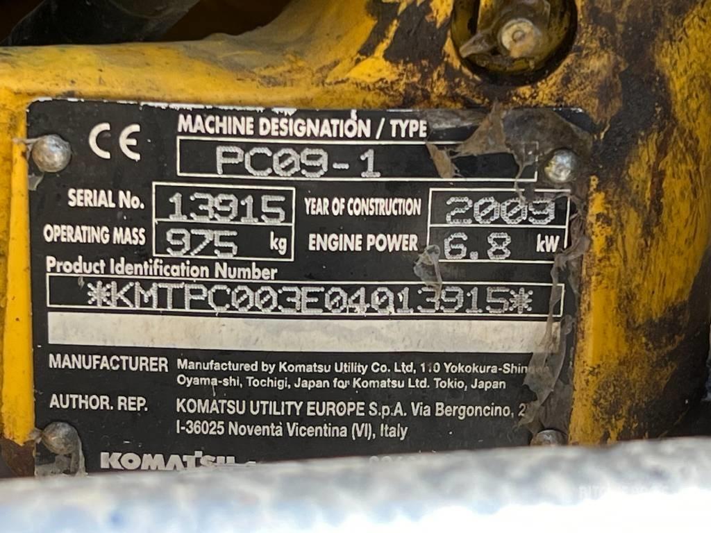 Komatsu PC 09-1 Mini rýpadla < 7t
