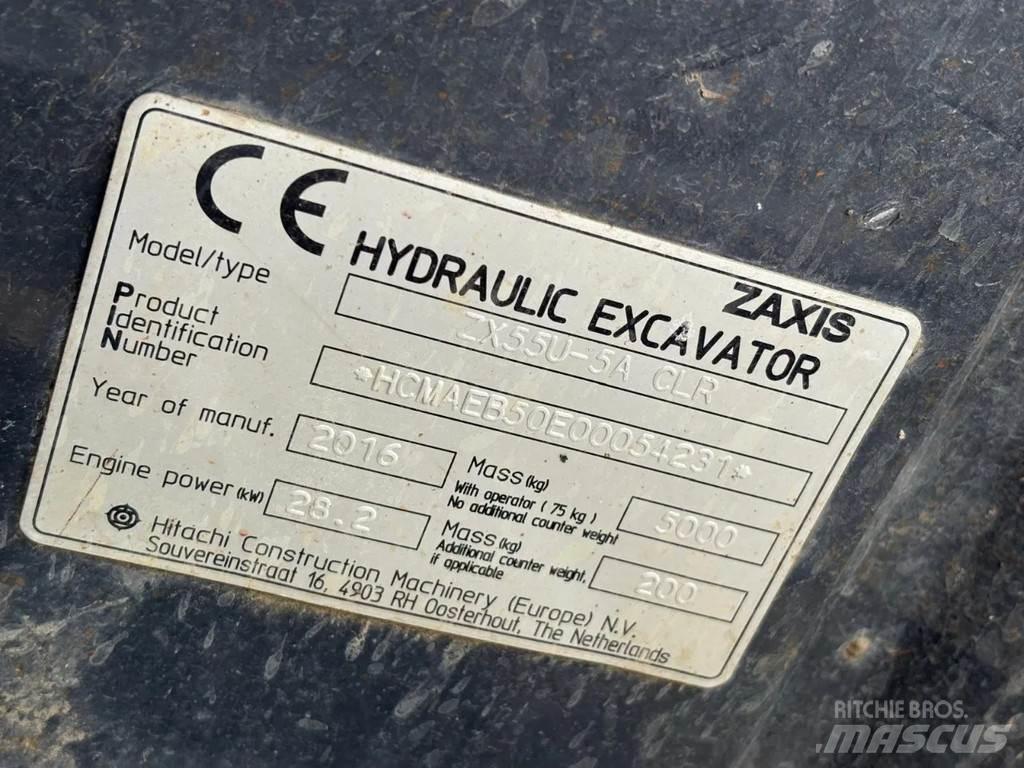 Hitachi ZX55U-5A Mini rýpadla < 7t