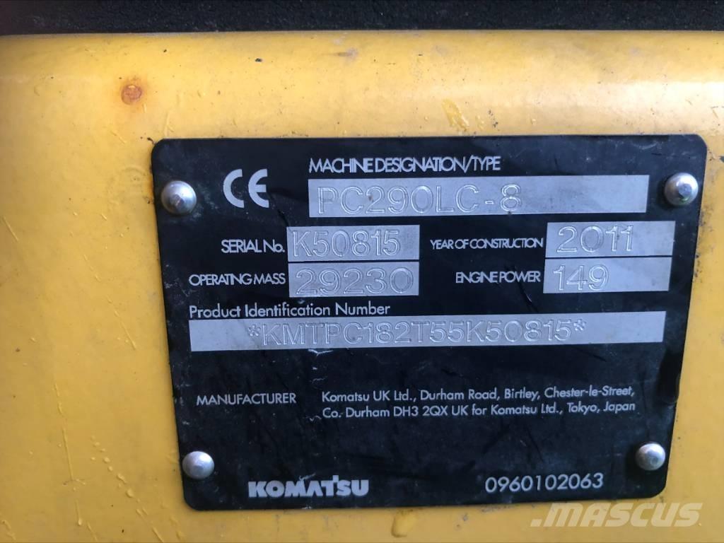 Komatsu PC 290 LC-8 Pásová rýpadla
