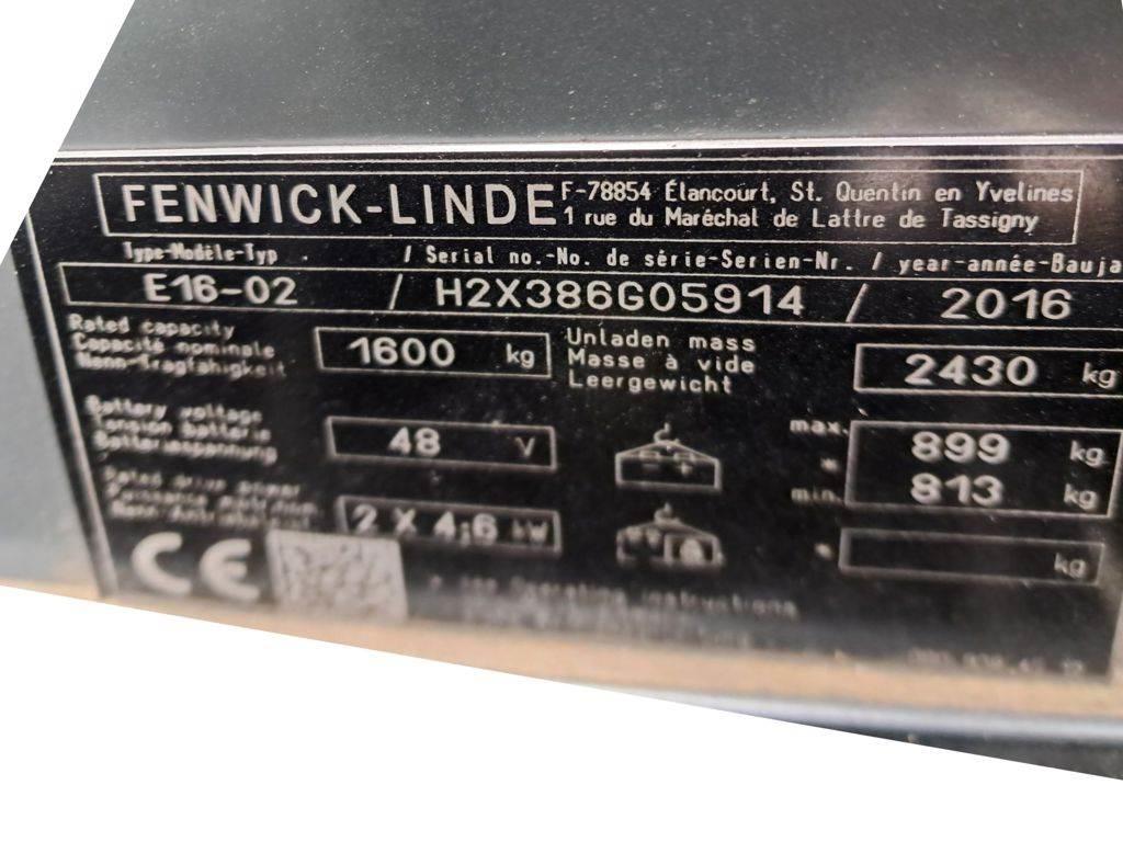 Linde E16-02 Akumulátorové vozíky