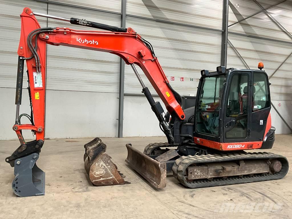 Kubota KX 080-4 Midi rýpadla 7t - 12t