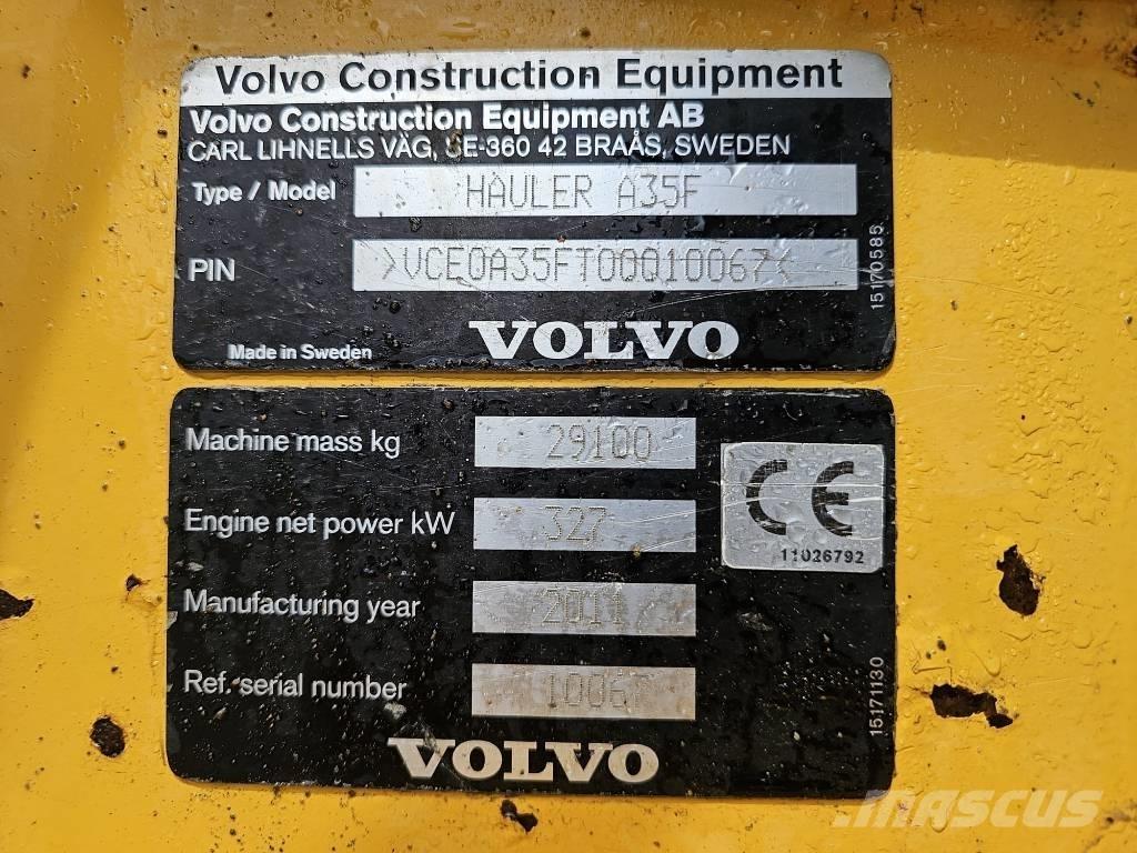 Volvo A 35 F Kloubové dempry