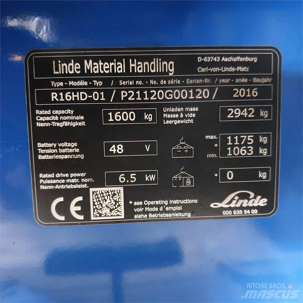 Linde R16HD Retraky