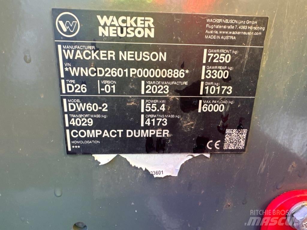 Wacker Neuson DW60-2 Vyklápěcí dempry