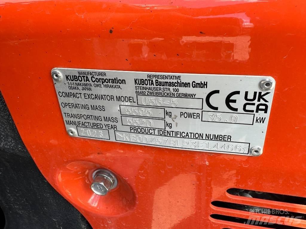 Kubota U 56-5 Mini rýpadla < 7t