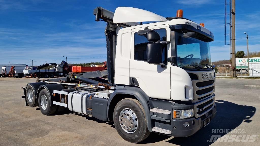 Scania P410 6X2 Hákový nosič kontejnerů