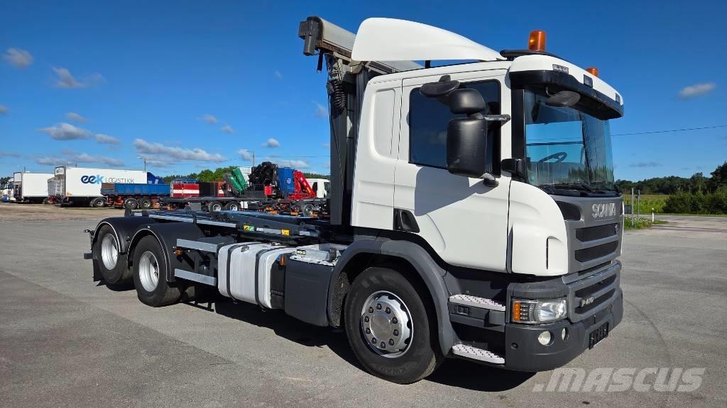 Scania P410 6X2 Hákový nosič kontejnerů