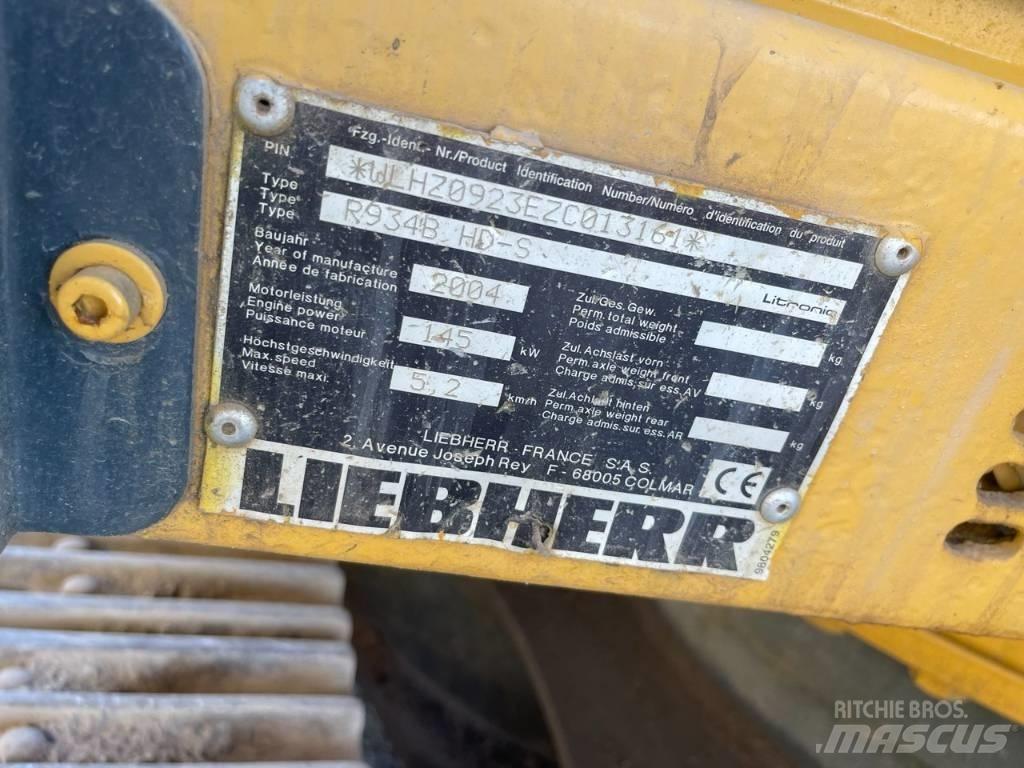 Liebherr R 934 B Pásová rýpadla