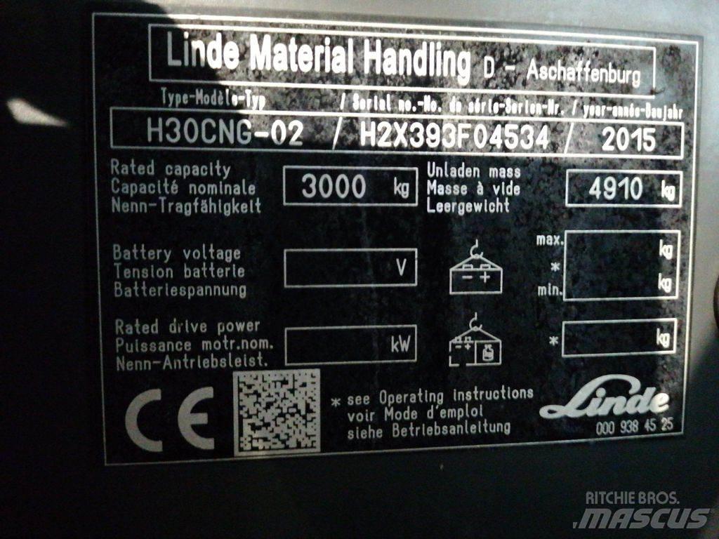 Linde H30TCNG-02 LPG vozíky