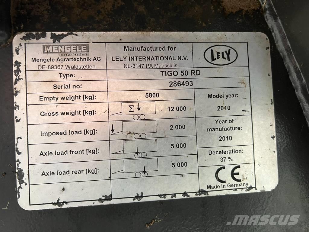 Lely Tigo 50 R D Samosběrné vozy