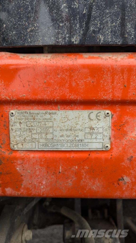 Kubota U 27-4 Mini rýpadla < 7t