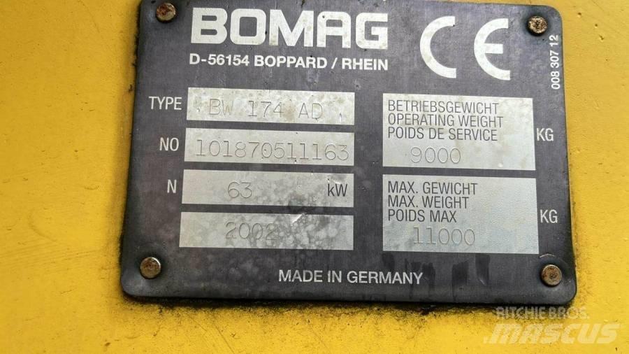 Bomag BW174 AD Tandemové válce