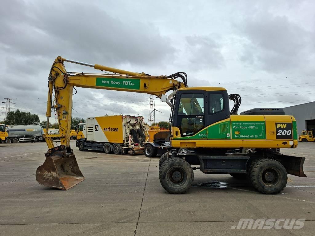 Komatsu PW 200-7H Kolová rýpadla