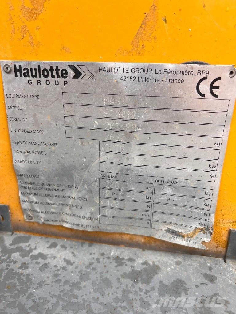 Haulotte Star 10 Teleskopické plošiny