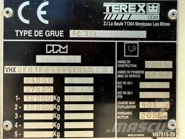 Terex AC 35 L Univerzální terénní jeřáby