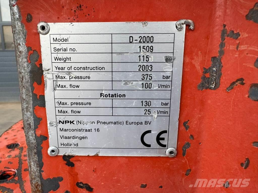 NPK D-2000 Klešťové drapáky