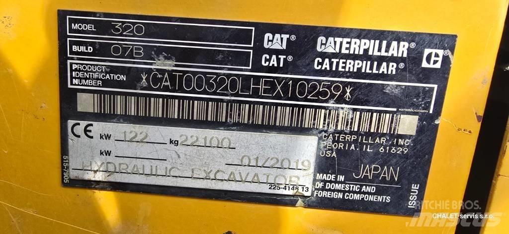 CAT 320 Pásová rýpadla