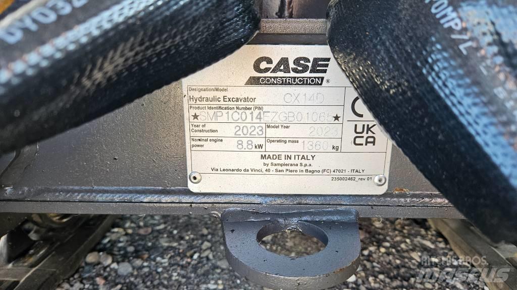 CASE CX14D Mini rýpadla < 7t