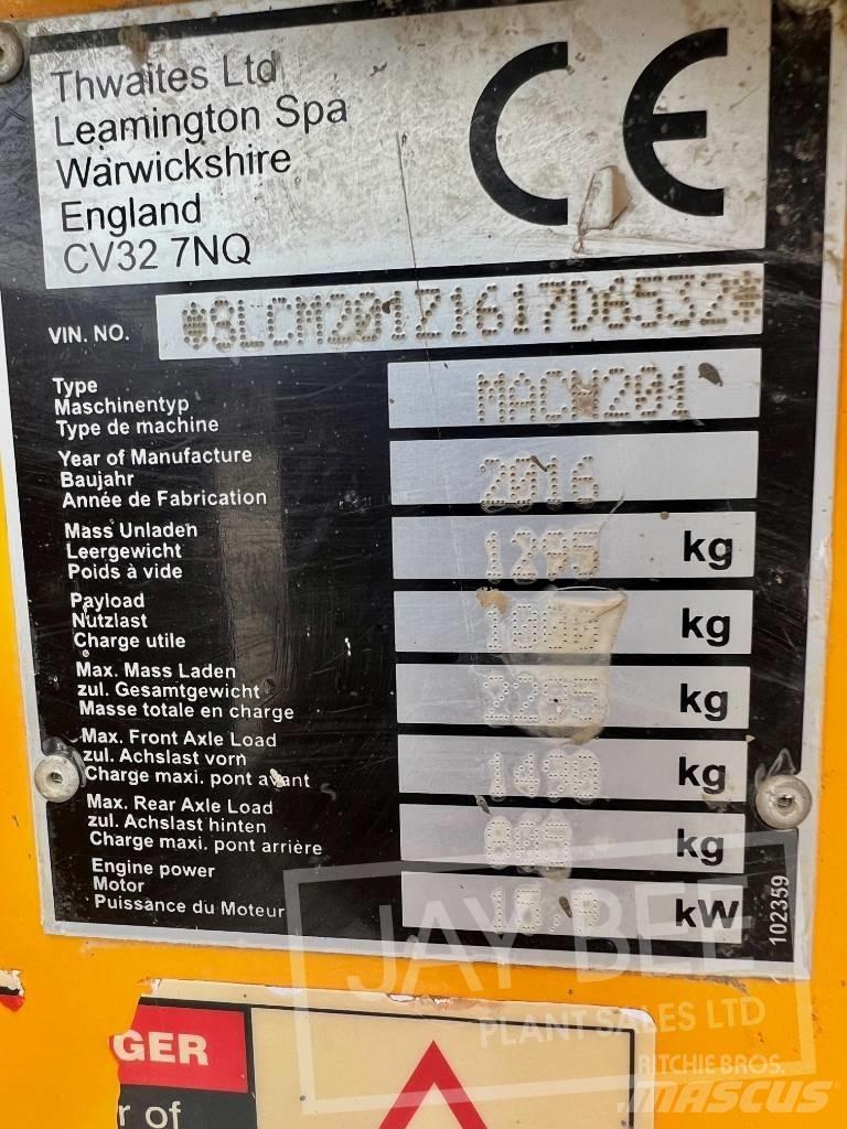 Thwaites 1 ton Vyklápěcí dempry