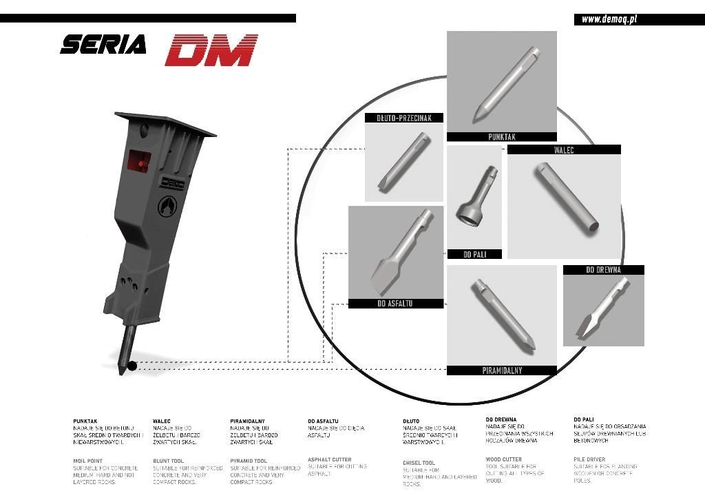  DEMOQ DM750 Bourací kladiva / Sbíječky