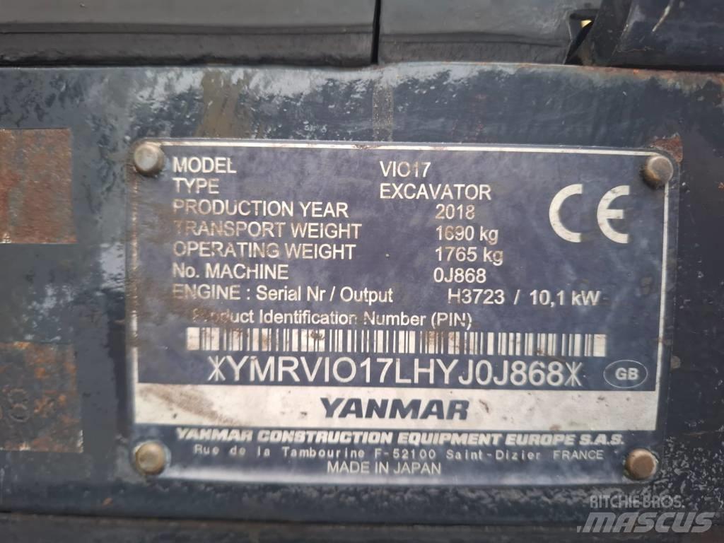 Yanmar Vio 17 Mini rýpadla < 7t