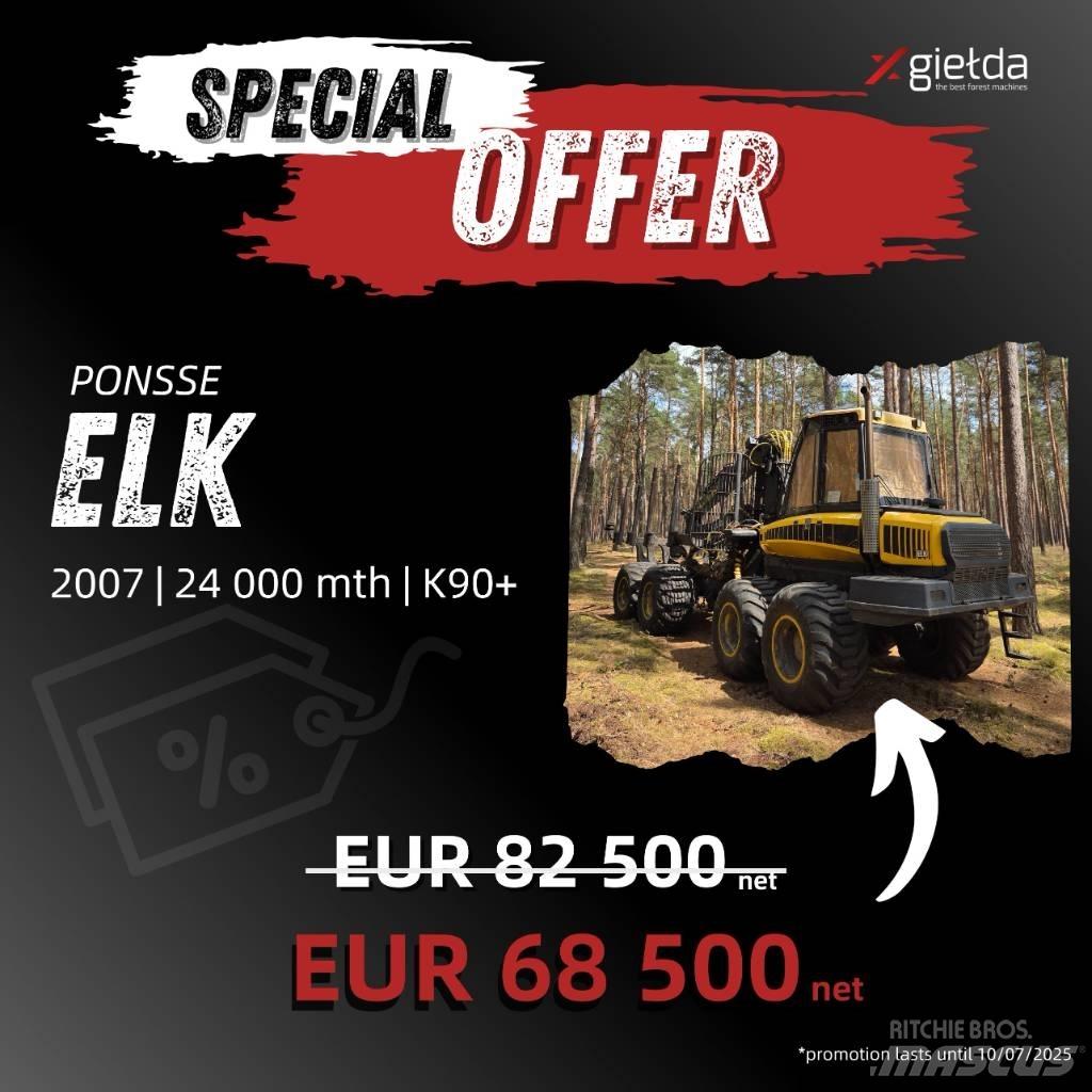 Ponsse Elk Vyvážecí traktory