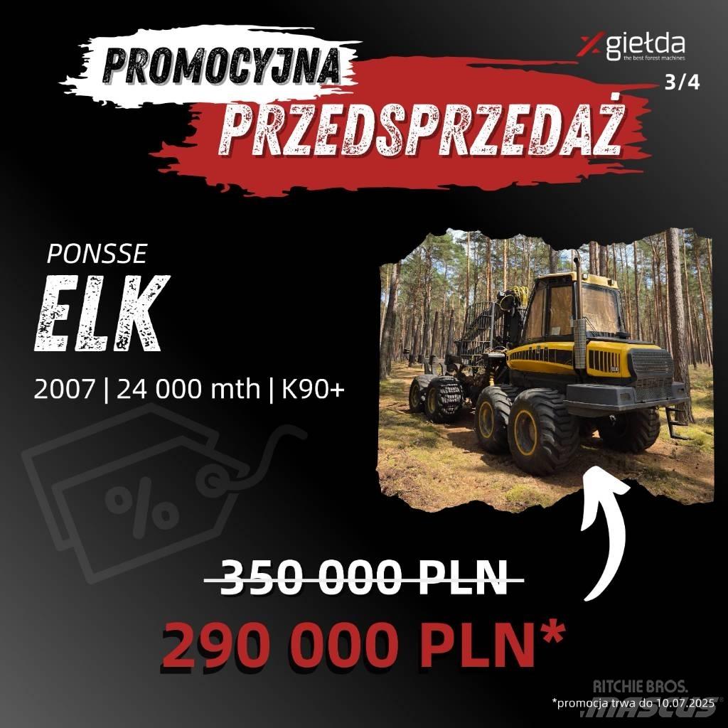 Ponsse Elk Vyvážecí traktory