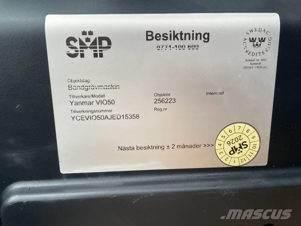 Yanmar Vio 50 Mini rýpadla < 7t