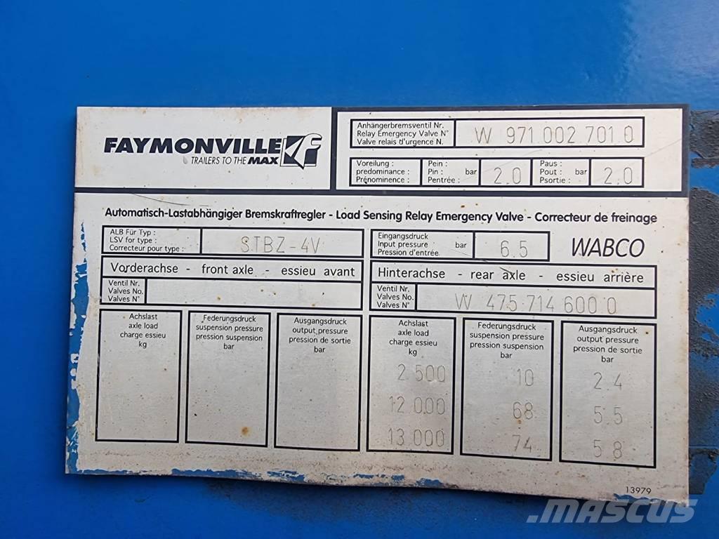 Faymonville STBZ-6VA Ramenové kontejnerové návěsy