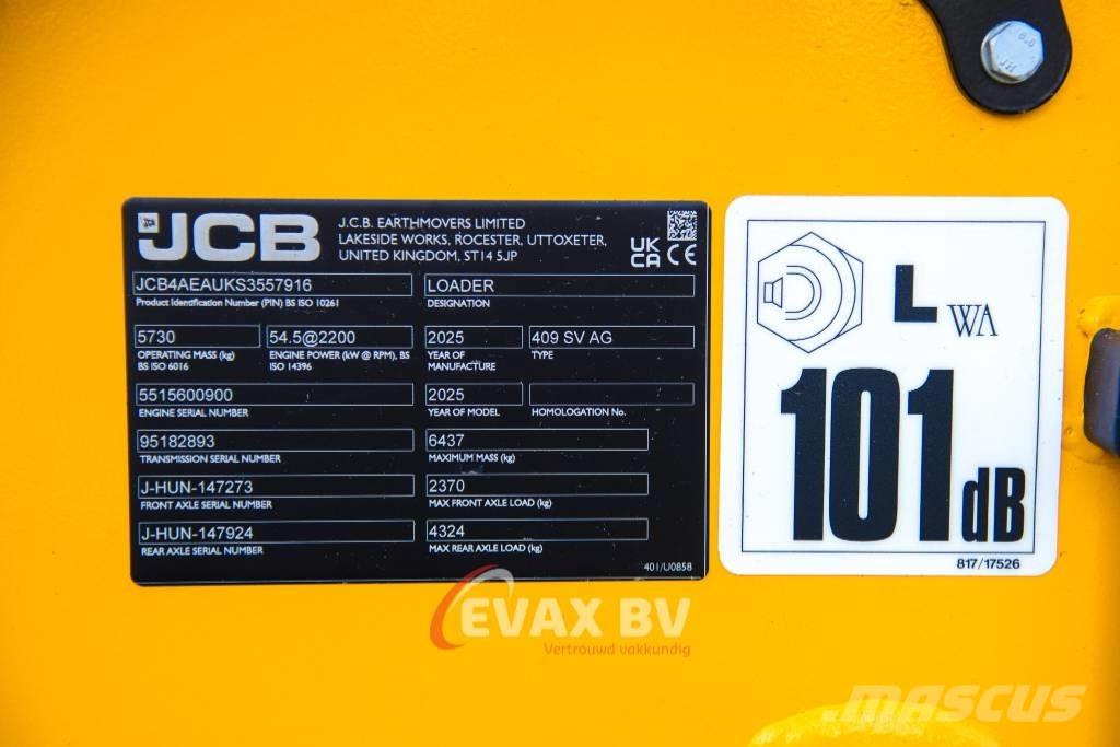 JCB 409 Kolové nakladače