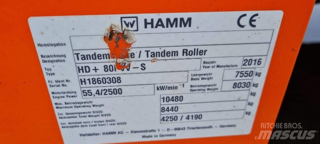 Hamm HD+ 80 i VV-S Tandemové válce